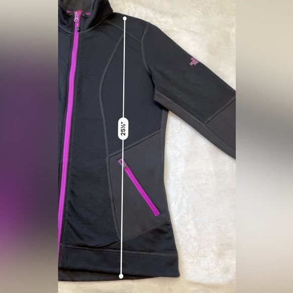 The North Face Black & Purple Full Zip Ski Jacket Women’s Size L AXNF FT206 - Picture 6 of 10